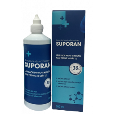 Dung dịch điện hóa diệt khuẩn SUPORAN -  Chai 500 ml